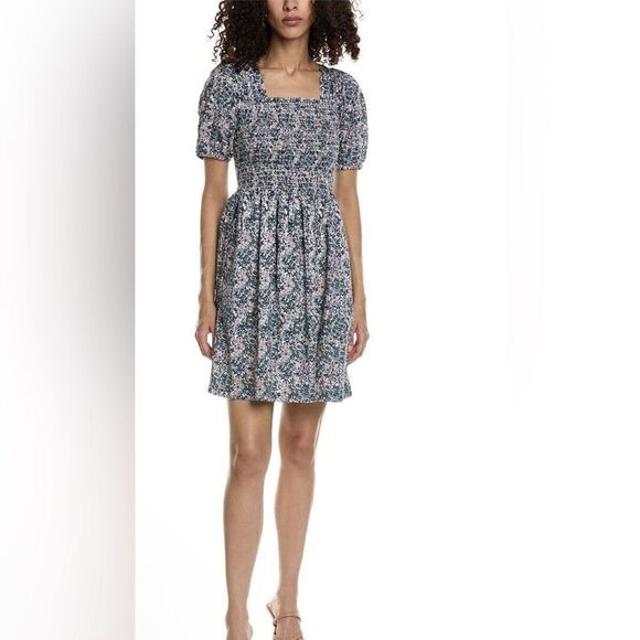 ! NWT Michael Stars Jude Mini Dress Sz. XSP‎ in Admiral Floral (A0305 B2) - Picture 1 of 11